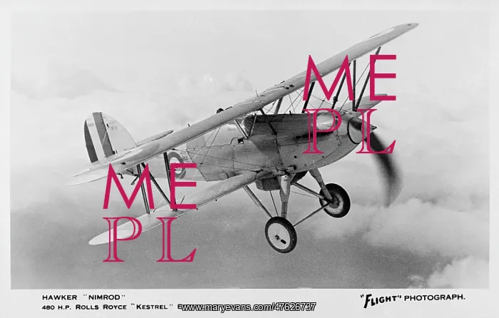 : Hawker Nimrod British fighter biplane : Hawker Nimrod British fighter biplane