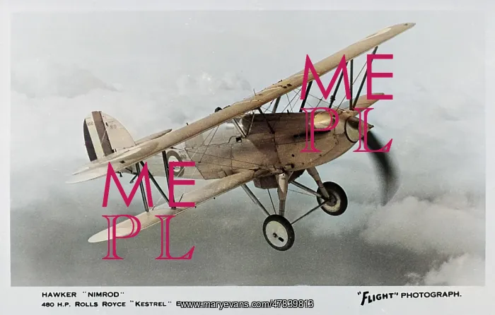 : Hawker Nimrod British fighter biplane : Hawker Nimrod British fighter biplane