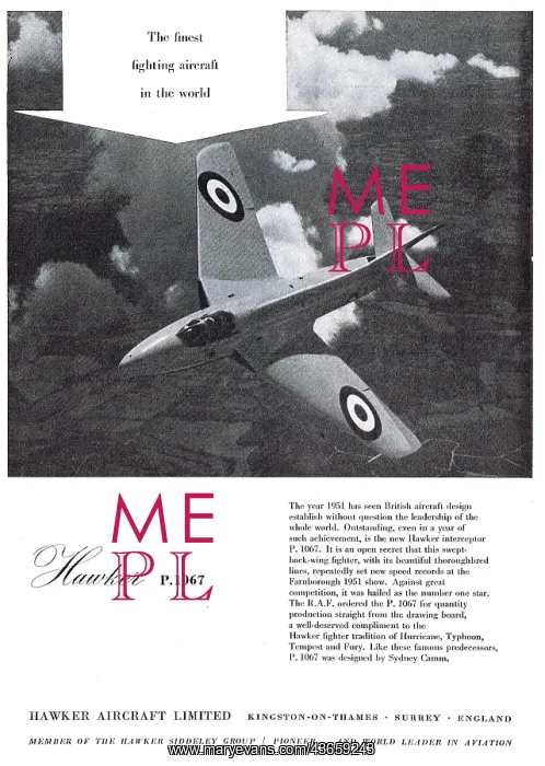 : Hawker P.1067 - Hunter : Hawker P.1067 - Hunter