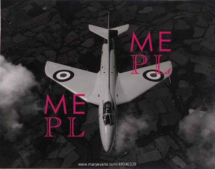: Hawker P1067 Hunter first prototype WB188 in the air : Hawker P1067 Hunter first prototype WB188 in the air