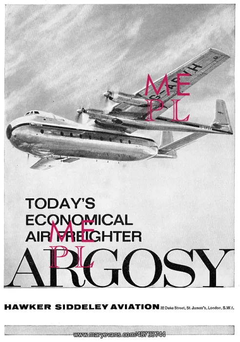 : Hawker Siddeley Armstrong Whitworth Argosy - Freighter : Hawker Siddeley Armstrong Whitworth Argosy - Freighter