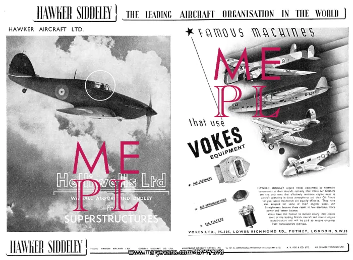 : Hawker Siddeley : Helliwells Ltd : Vokes Ltd : Hawker Siddeley : Helliwells Ltd : Vokes Ltd