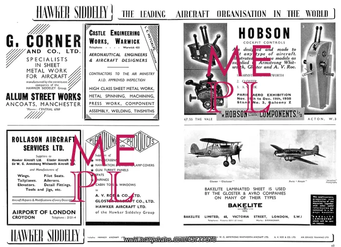 : Hawker Siddeley : H.M.Hobson : Hawker Siddeley : H.M.Hobson
