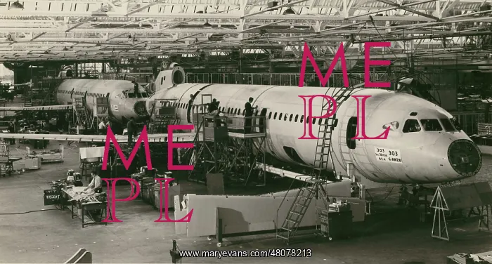 : Hawker Siddeley HS121 Trident 3Bs under construction : Hawker Siddeley HS121 Trident 3Bs under construction
