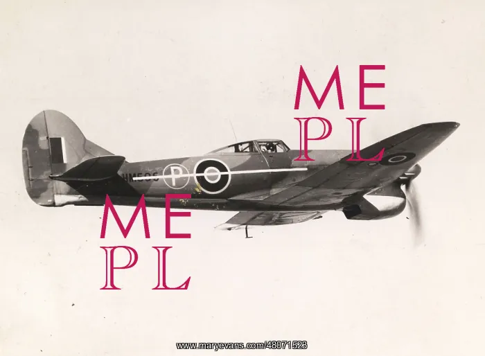 : Hawker Tempest V, HM595, with interim dorsal fin : Hawker Tempest V, HM595, with interim dorsal fin