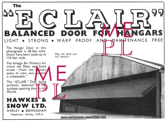 : Hawkes & Snow Shirley Birmingham - Eclair Hangar Doors : Hawkes & Snow Shirley Birmingham - Eclair Hangar Doors