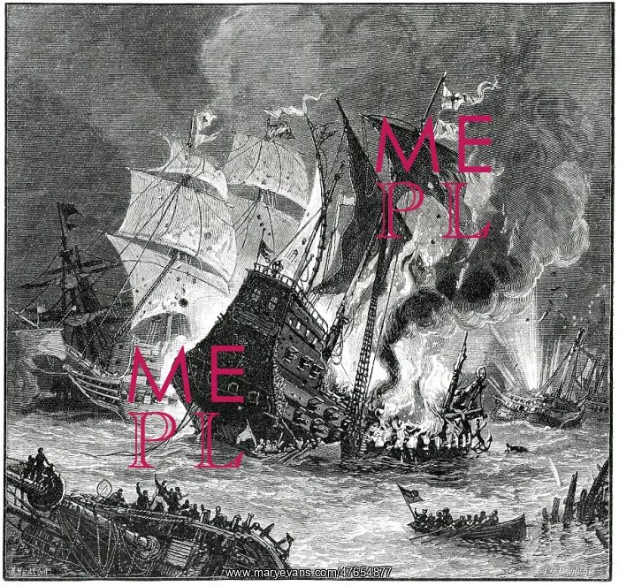 : Hawkins defeated by the Spanish : Hawkins defeated by the Spanish