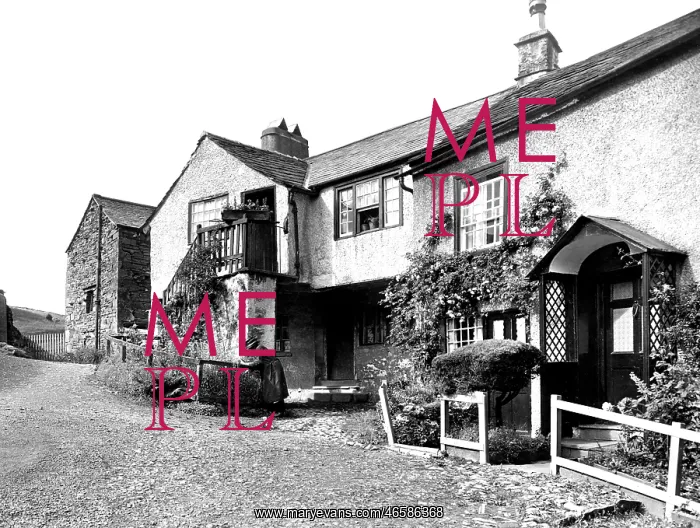  : Hawkshead, the Pillared Cottage 1930