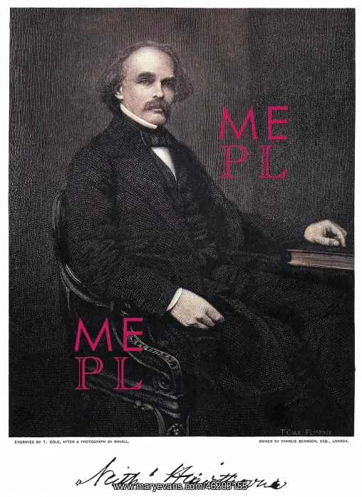 : HAWTHORNE. NATHANIEL HAWTHORNE (1804 - 1864), American writer : HAWTHORNE. NATHANIEL HAWTHORNE (1804 - 1864), American writer