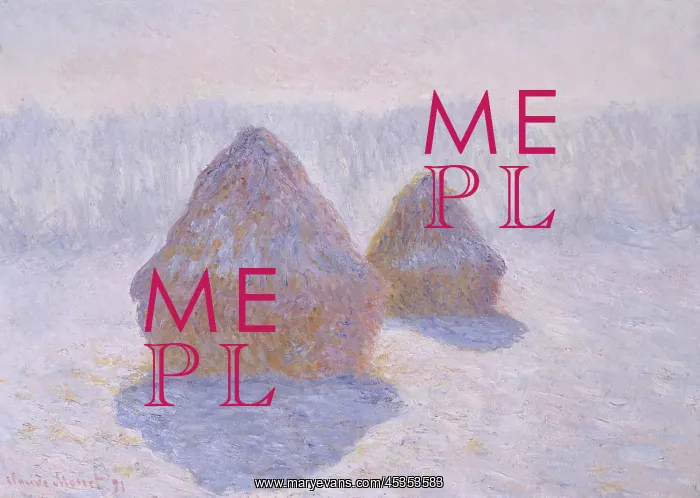 : Haystacks (Effect of Snow and Sun), by Claude Monet : Haystacks (Effect of Snow and Sun), by Claude Monet