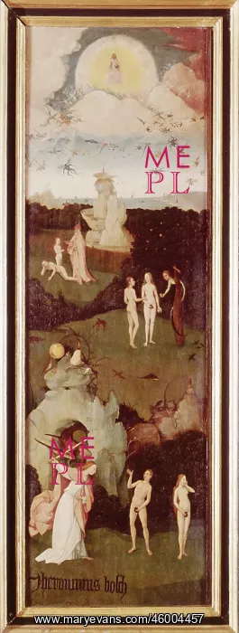 : haywain, left wing, expulsion from paradise : haywain, left wing, expulsion from paradise