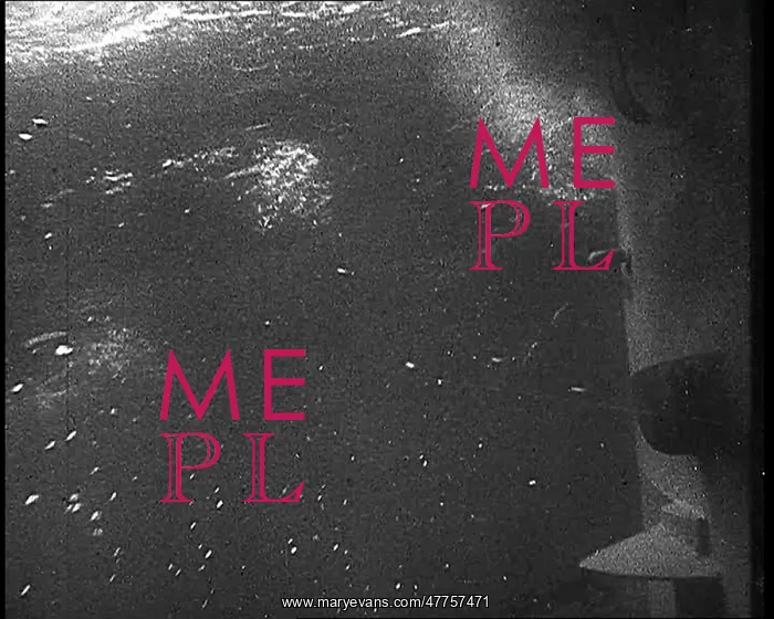: Hazy Image of a U-Boat Underwater : Hazy Image of a U-Boat Underwater