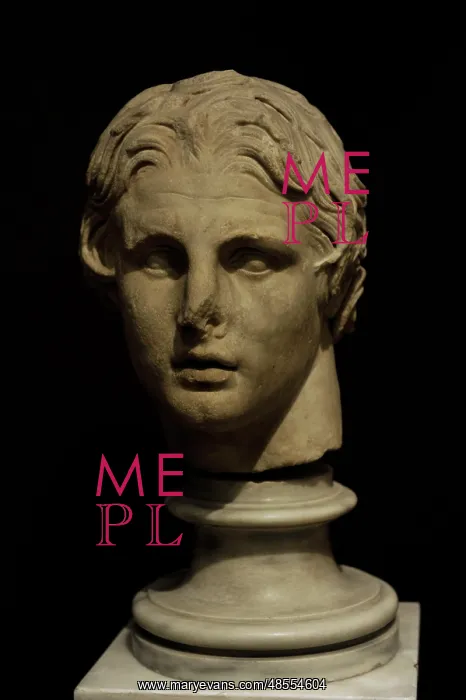 : Head of Alexander the Great (356-323 BC). Marble. 2nd centur : Head of Alexander the Great (356-323 BC). Marble. 2nd centur