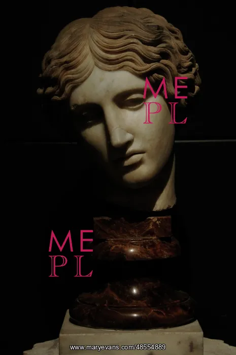 : Head of an Amazon. Marble. Copy from an original of the 5th : Head of an Amazon. Marble. Copy from an original of the 5th
