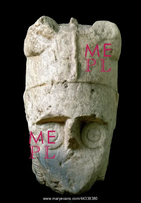 : Head of an archer with : Head of an archer with