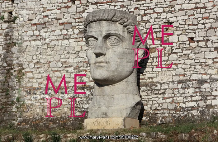 : Head of Constantine, Berat Castle, Berat, Albania : Head of Constantine, Berat Castle, Berat, Albania