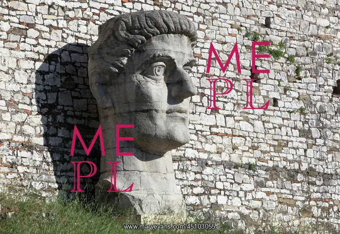 : Head of Constantine, Berat Castle, Berat, Albania : Head of Constantine, Berat Castle, Berat, Albania