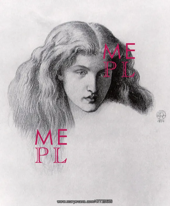 : Head of a Girl, by D G Rossetti : Head of a Girl, by D G Rossetti