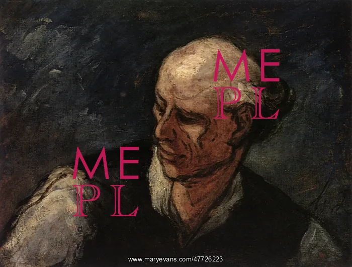  : Head of a Man, by Daumier
