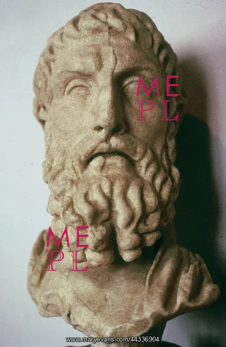 : Head of the philosopher Epicurius : Head of the philosopher Epicurius