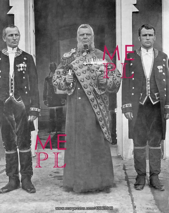 : Head porter of the Tsar with his assistants, 1906 : Head porter of the Tsar with his assistants, 1906