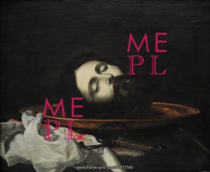 : Head of Saint John the Baptist, 1644, by Juseppe de Ribera : Head of Saint John the Baptist, 1644, by Juseppe de Ribera