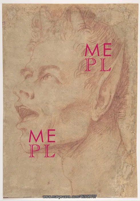 : Head of a Satyr Facing Left, ca. 1625?30, Red : Head of a Satyr Facing Left, ca. 1625?30, Red