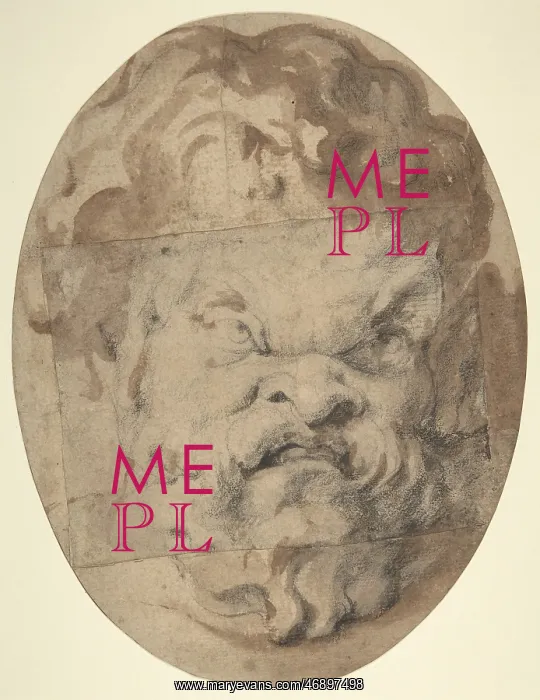 : Head of a Satyr (Silenus), attributed to Rubens : Head of a Satyr (Silenus), attributed to Rubens