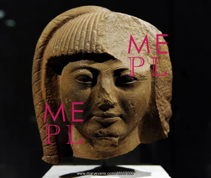 : Head of a statue of prince Khaemwaset. Egypt : Head of a statue of prince Khaemwaset. Egypt