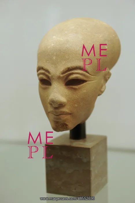: Head from a statuette of a princess. Egypt : Head from a statuette of a princess. Egypt