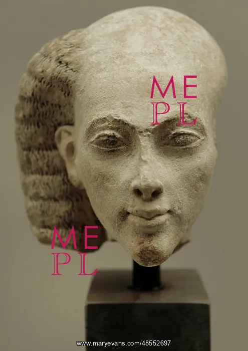 : Head from a statuette of a princess. Egypt : Head from a statuette of a princess. Egypt
