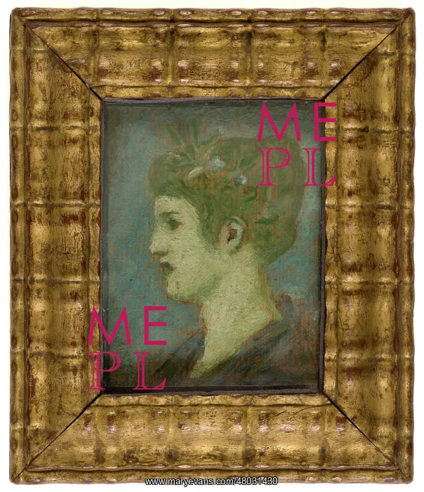 : Head of a woman crowned : Head of a woman crowned