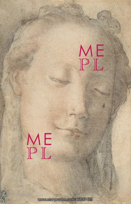 : Head of a Young Woman in Three-quarter View Facing : Head of a Young Woman in Three-quarter View Facing