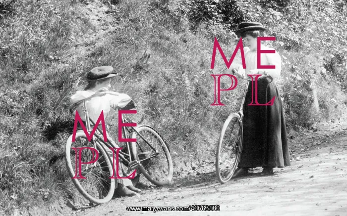  : Headley, Cyclists in Oyster Lane 1906