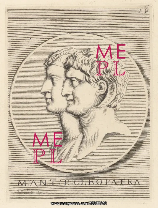 : Heads of Mark Antony and Cleopatra : Heads of Mark Antony and Cleopatra