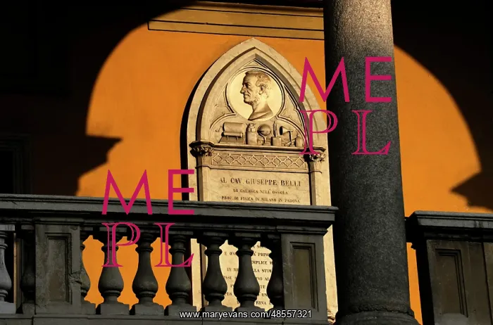 : Headstone of Giuseppe Belli (1791-1860). Italian physicist a : Headstone of Giuseppe Belli (1791-1860). Italian physicist a