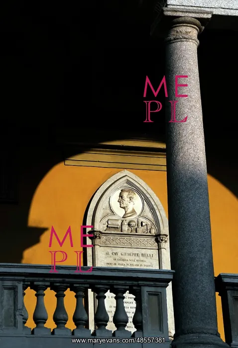 : Headstone of Giuseppe Belli (1791-1860). Italian physicist a : Headstone of Giuseppe Belli (1791-1860). Italian physicist a