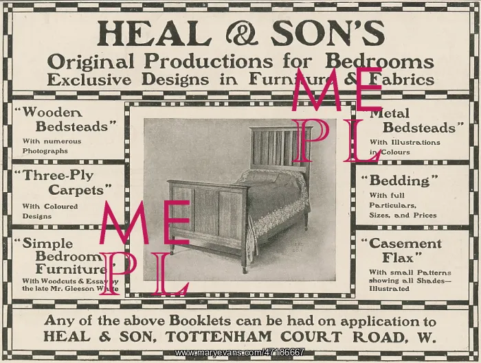  : HEALS BED ADVERT