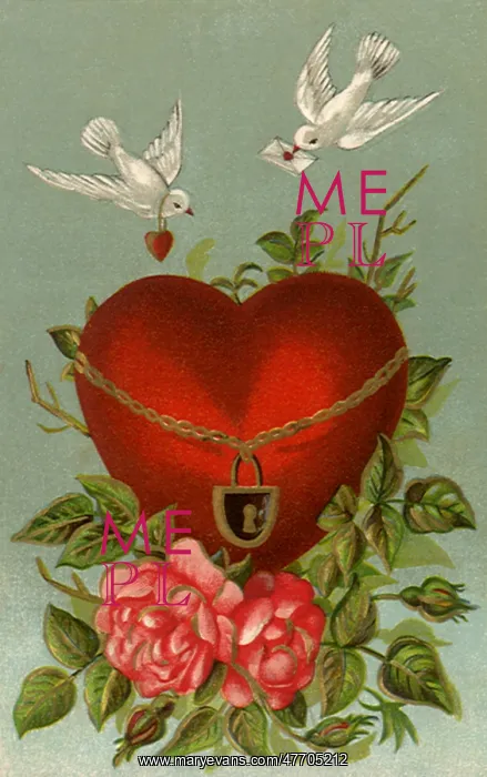  : Heart, Dove, Roses