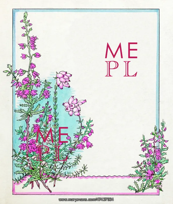  : Heather - floral frame