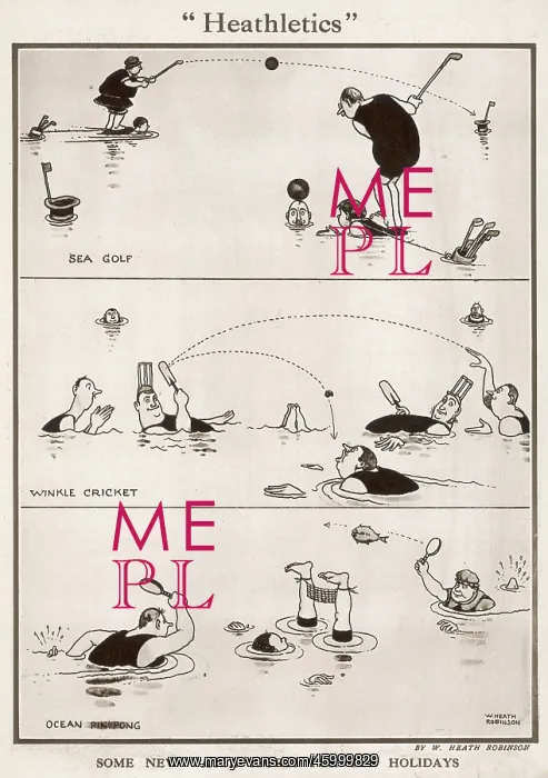 : Heathletics by William Heath Robinson : Heathletics by William Heath Robinson