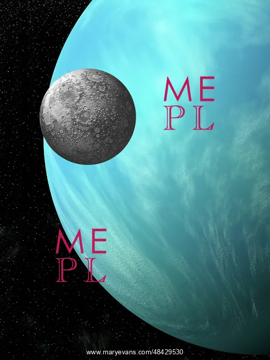 : A heavily cratered moon in orbit around a water covered ? : A heavily cratered moon in orbit around a water covered ?