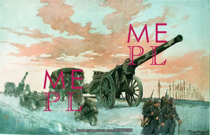 : A heavy artillery convoy : A heavy artillery convoy