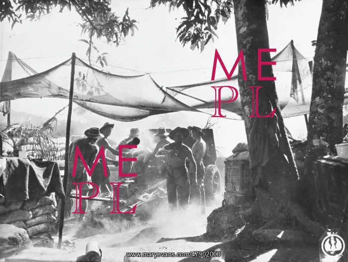 : Heavy fighting during the battle for Pinwe, Burma : Heavy fighting during the battle for Pinwe, Burma