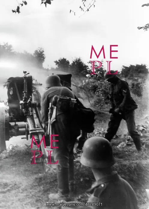 : Heavy German infantry gun on the Eastern Front, 1941 : Heavy German infantry gun on the Eastern Front, 1941