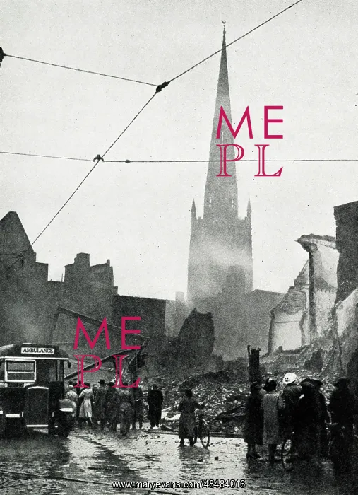 : Heavy night attack on Coventry, WW2 : Heavy night attack on Coventry, WW2