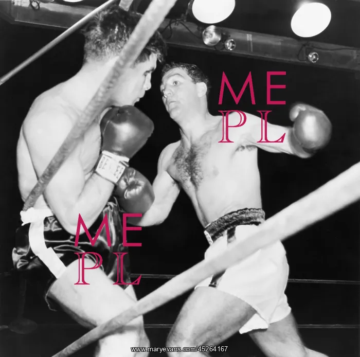 : Heavyweight champion Rocky Marciano (right) backs : Heavyweight champion Rocky Marciano (right) backs