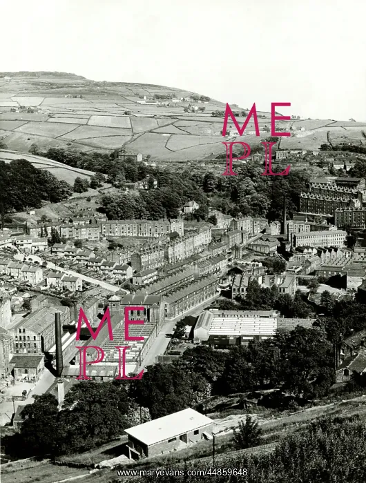 : Hebden Bridge, Yorkshire town, 1964 : Hebden Bridge, Yorkshire town, 1964