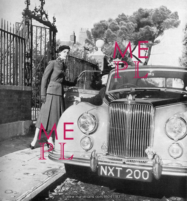 : Hebe suit and Armstrong Siddeley Sapphire, 1953 : Hebe suit and Armstrong Siddeley Sapphire, 1953