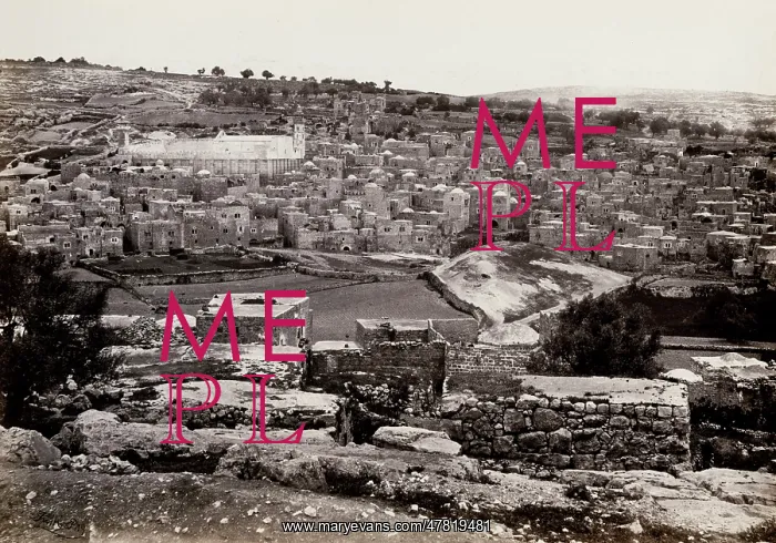 : Hebron, with mosque covering the cave of Macpelah : Hebron, with mosque covering the cave of Macpelah